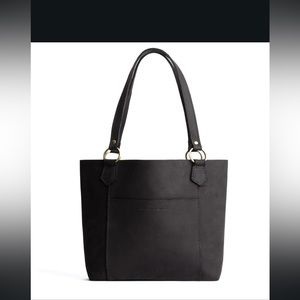 Portland leather black tote bag